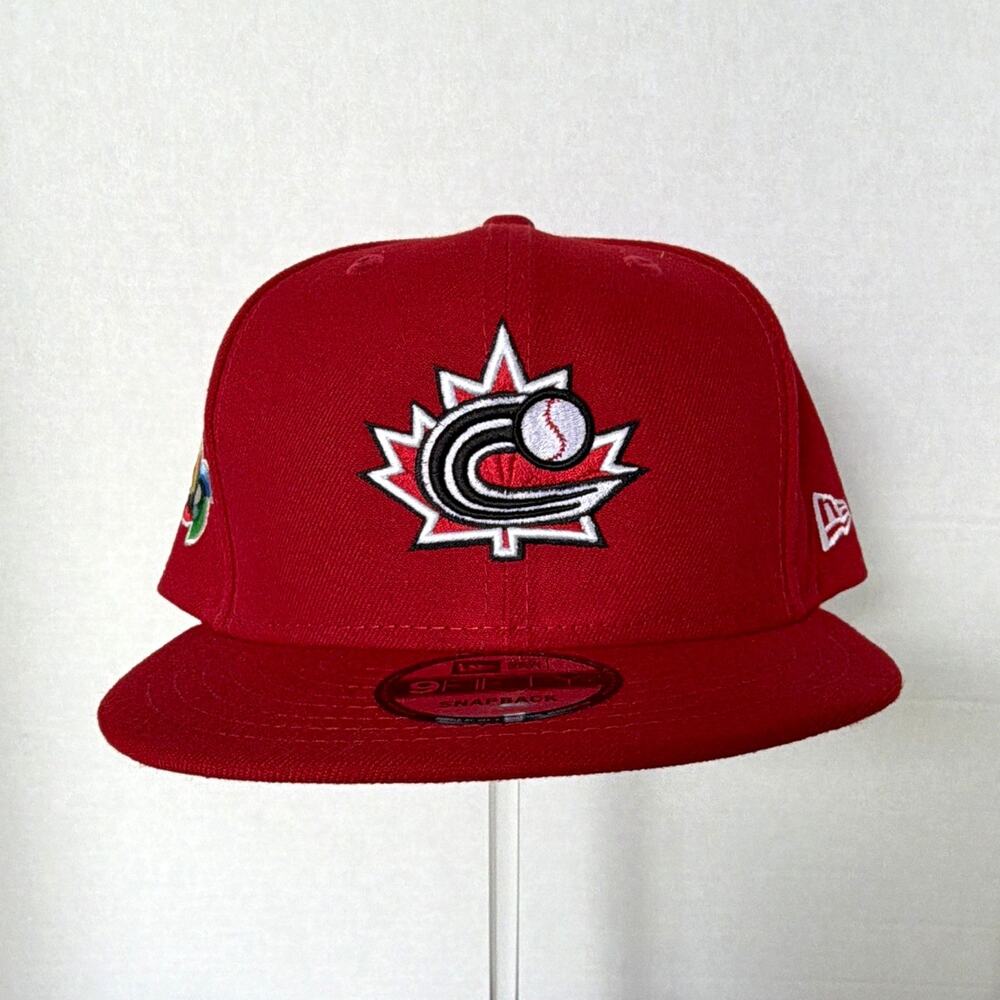 New Era 9FIFTY Snapback Canada World Baseball Classic Red Cap One Size